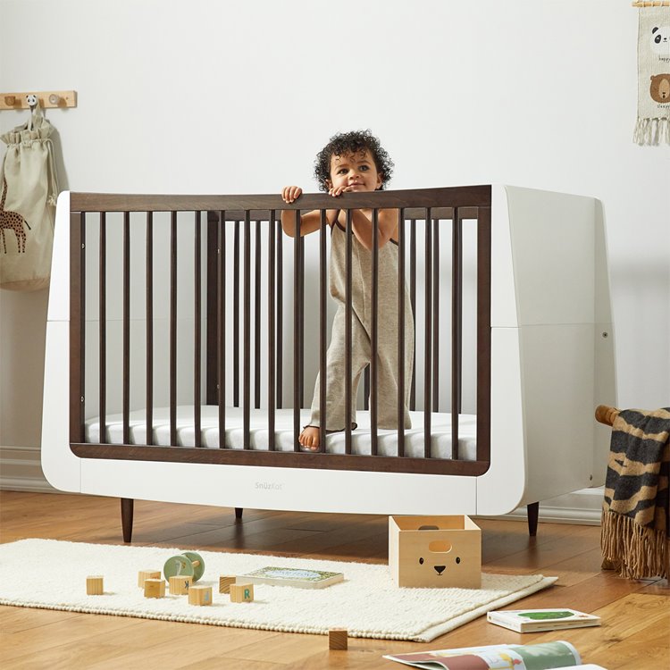 SnuzKot Skandi Cot Bed - Ebony - Furniture - The Baby Service