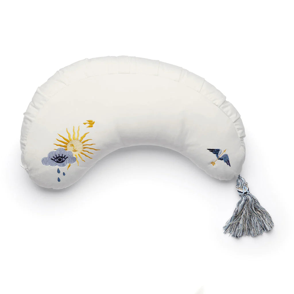 DockATot La Maman Wedge Nursing Pillow - Embroidered Skies - The Baby Service