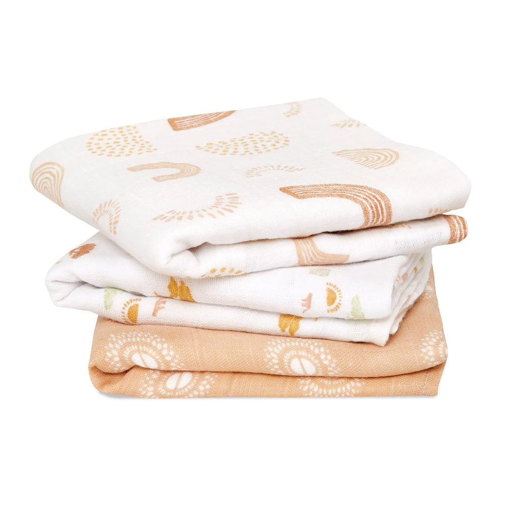 Aden + Anais Keep Rising Musy Muslin Squares 3 Pack - The Baby Service