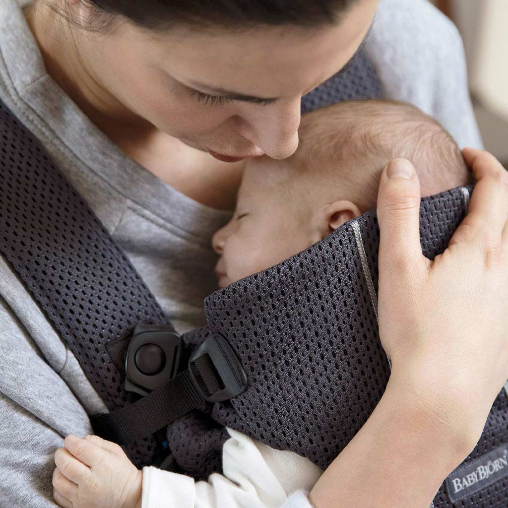 BabyBjorn Mini 3D Mesh Baby Carrier - Anthracite - Lifestyle - The Baby Service