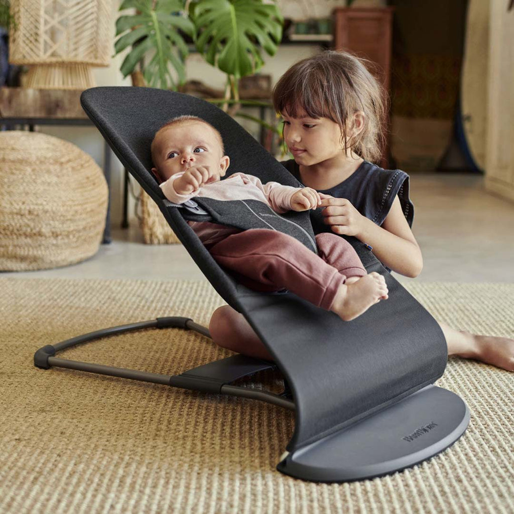 BabyBjorn Bouncer Bliss 3D Jersey - Charcoal Grey - The Baby Service - Lifestyle