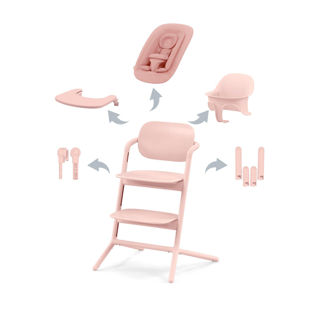 CYBEX LEMO 4-in-1 Highchair Set - Pearl Pink - The Baby Service