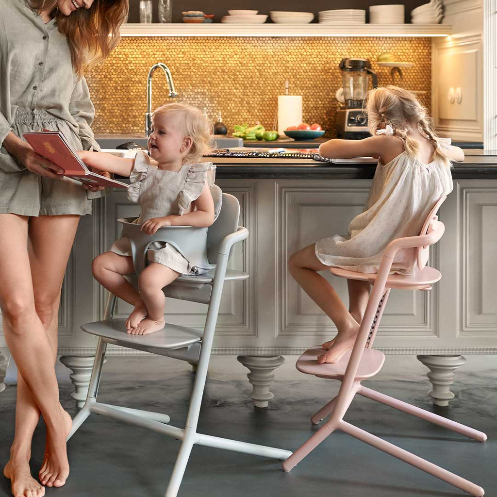 CYBEX LEMO 4-in-1 Highchair Set - Pearl Pink - Lifestyle - The Baby Service