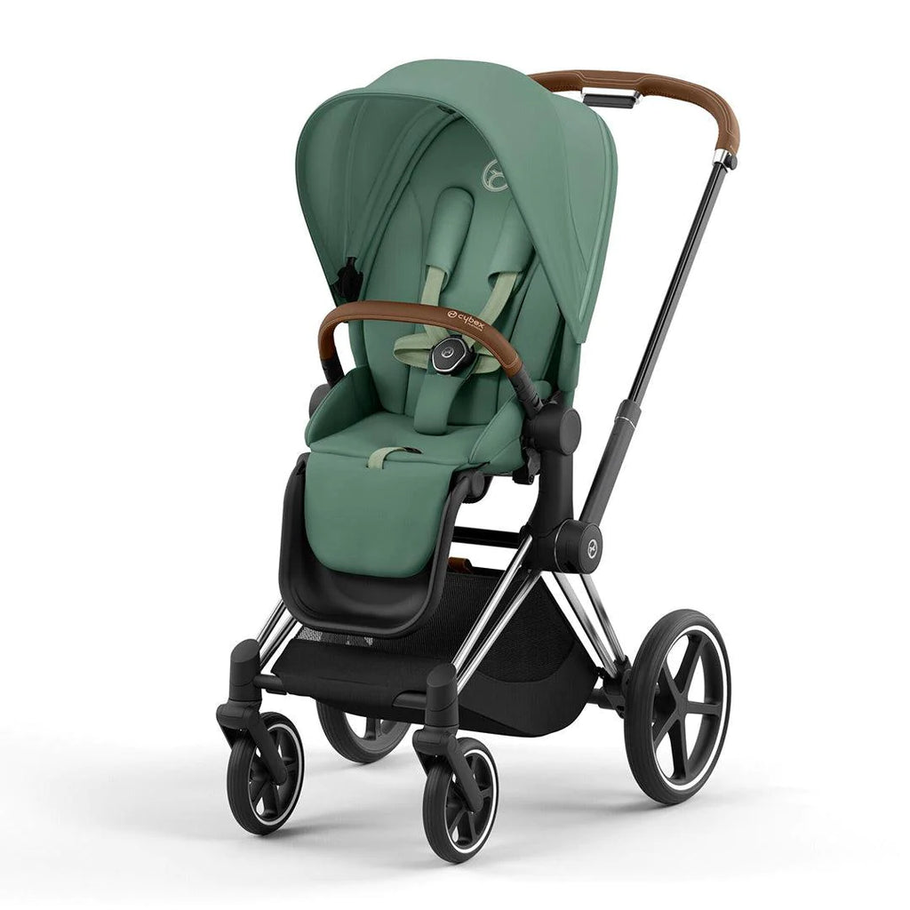 CYBEX PRIAM Pushchair - Leaf Green - Chrome Brown - The Baby Service