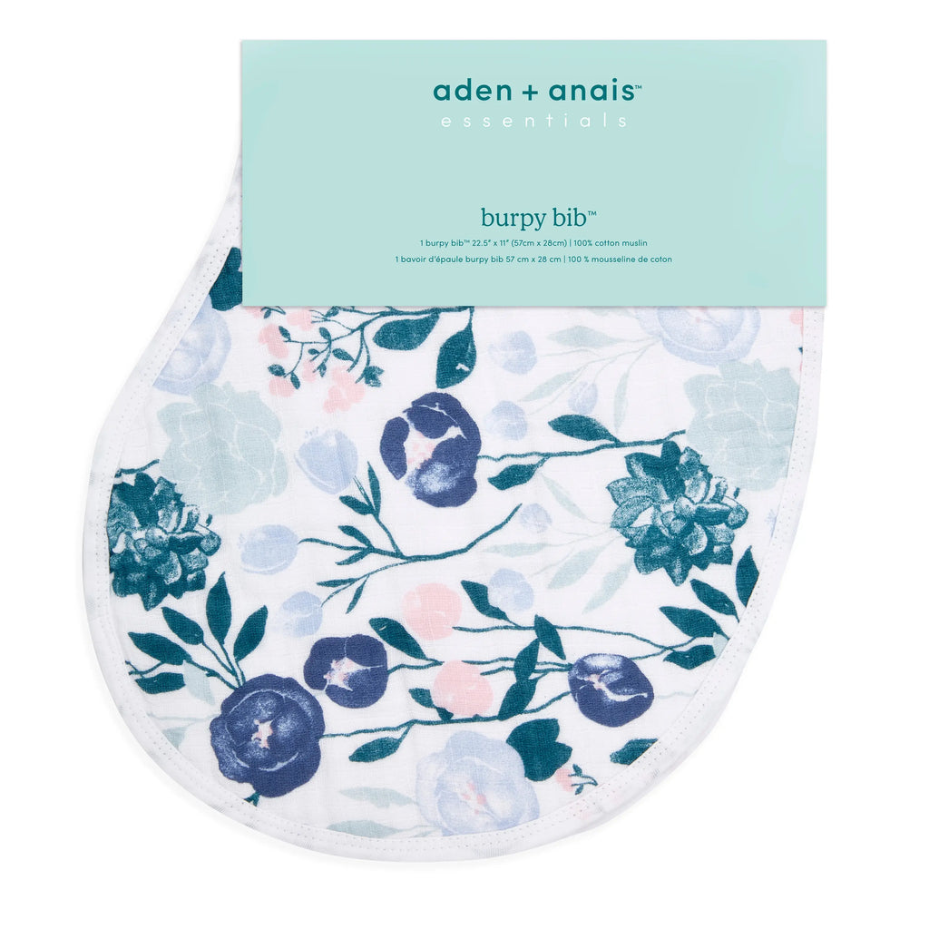 Aden + Anais Essentials Burpy Bib - Flowers Bloom English Garden - The Baby Service