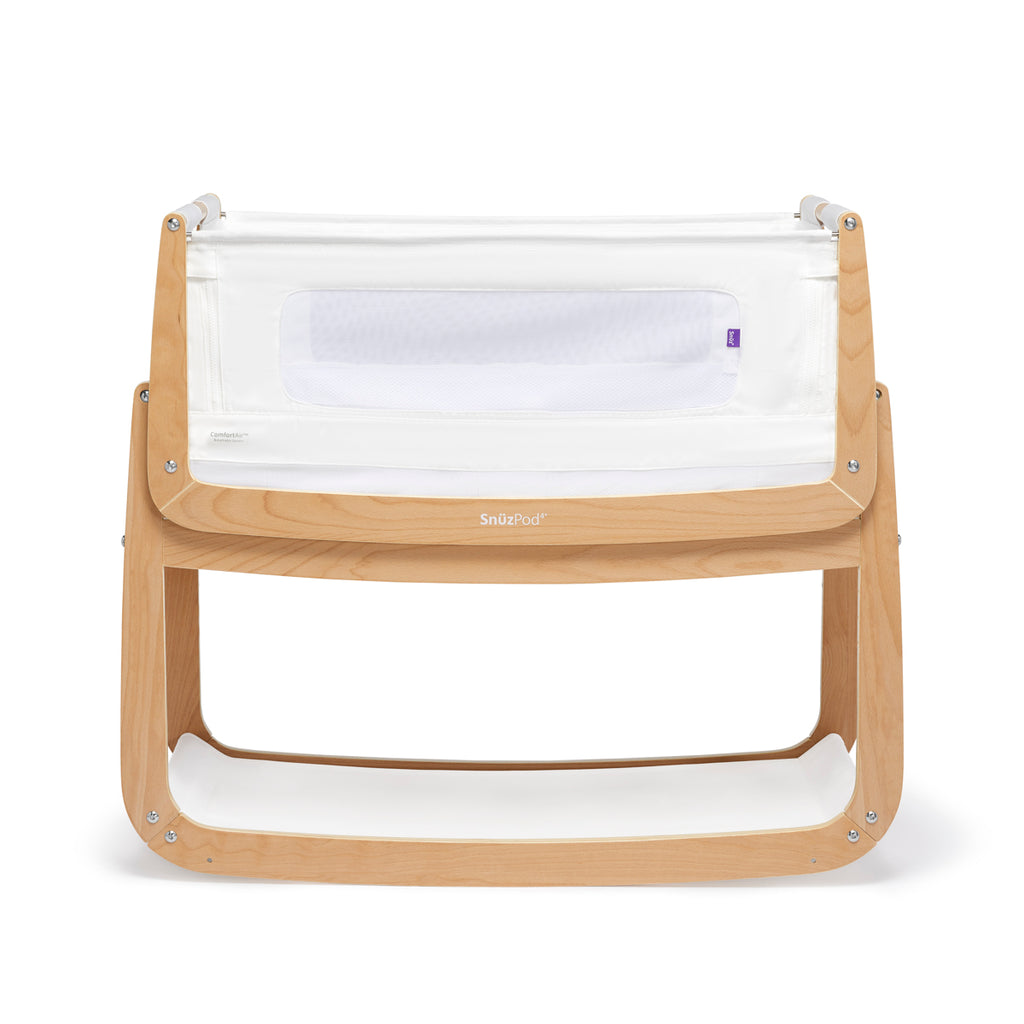 SnuzPod4 Bedside Crib - Natural Cot - The Baby Service