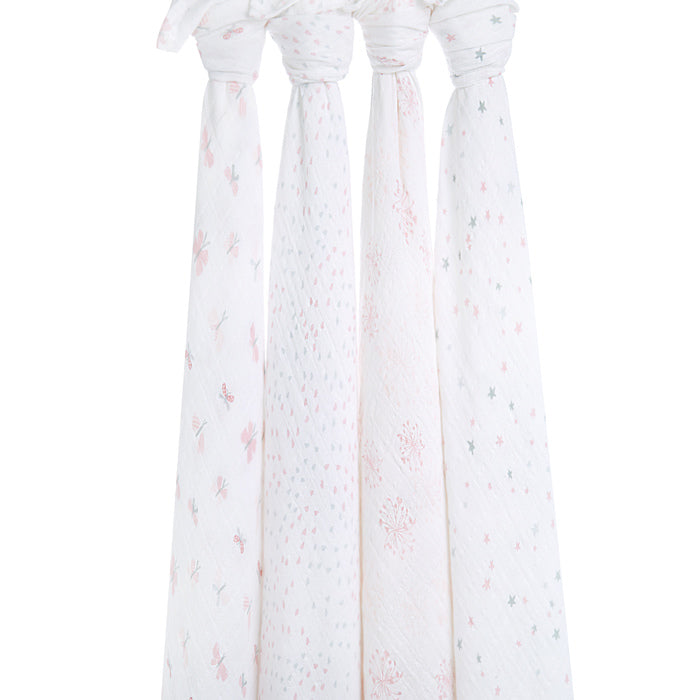 Aden + Anais Lovely Reverie Swaddle 4 Pack Hanging - The Baby Service