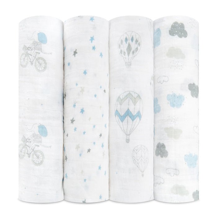 Aden + Anais Night Sky Reverie Swaddle 4 Pack - The Baby Service, Chobham Surrey