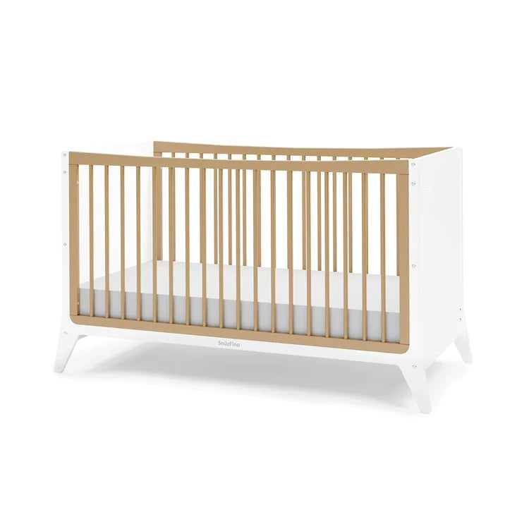 SnuzFino Cot Bed - White Natural - Nursery Cribs - The Baby Service.com