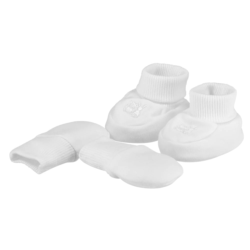 Emile et Rose - Baby Hat Bootie and Mitt Gift Set White - Gift Ideas - The Baby Service