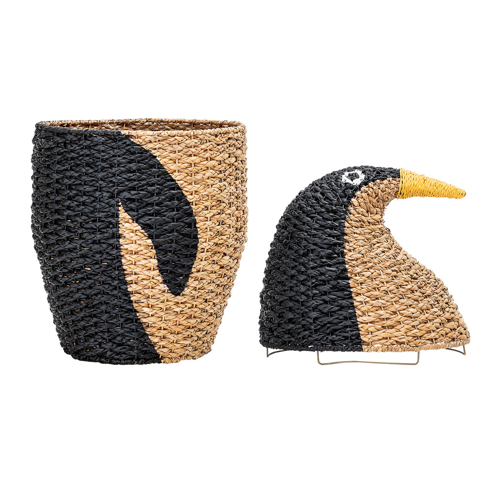 Bloomingville - Penguin Basket with Lid - Animal Nursery Ideas - The Baby Service