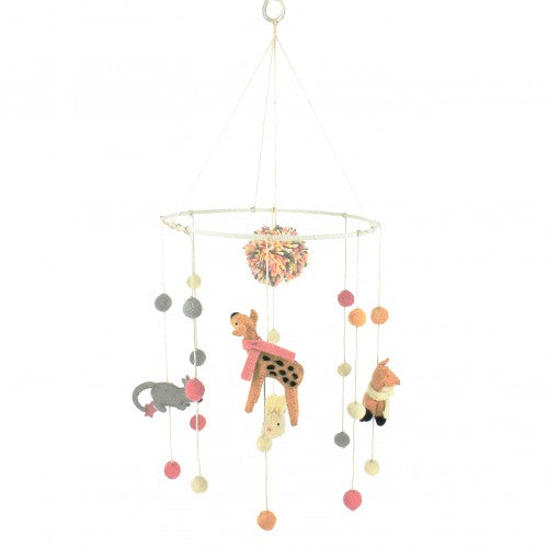 Fiona Walker - Pastel Animal Mobile - Nursery Gifts - The Baby Service