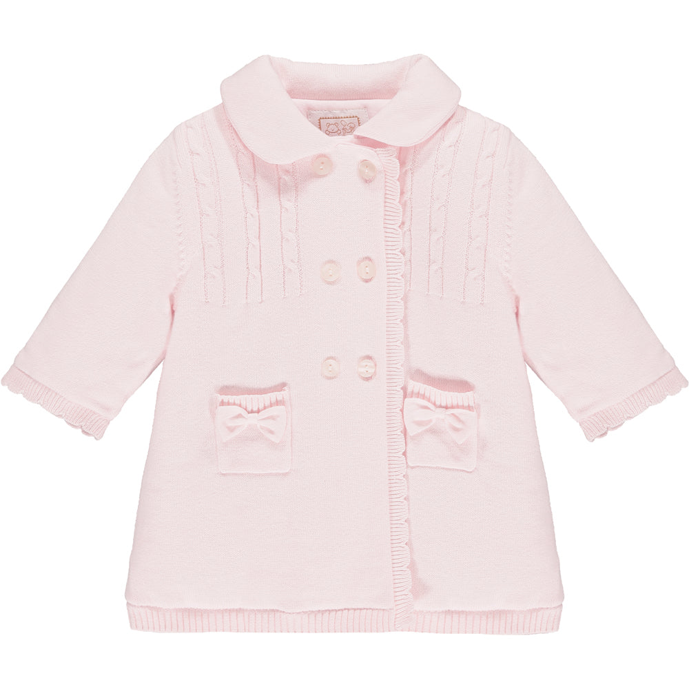 Emile et Rose - Giselle Pink Cosy Knit Jacket and Hat - The Baby Service