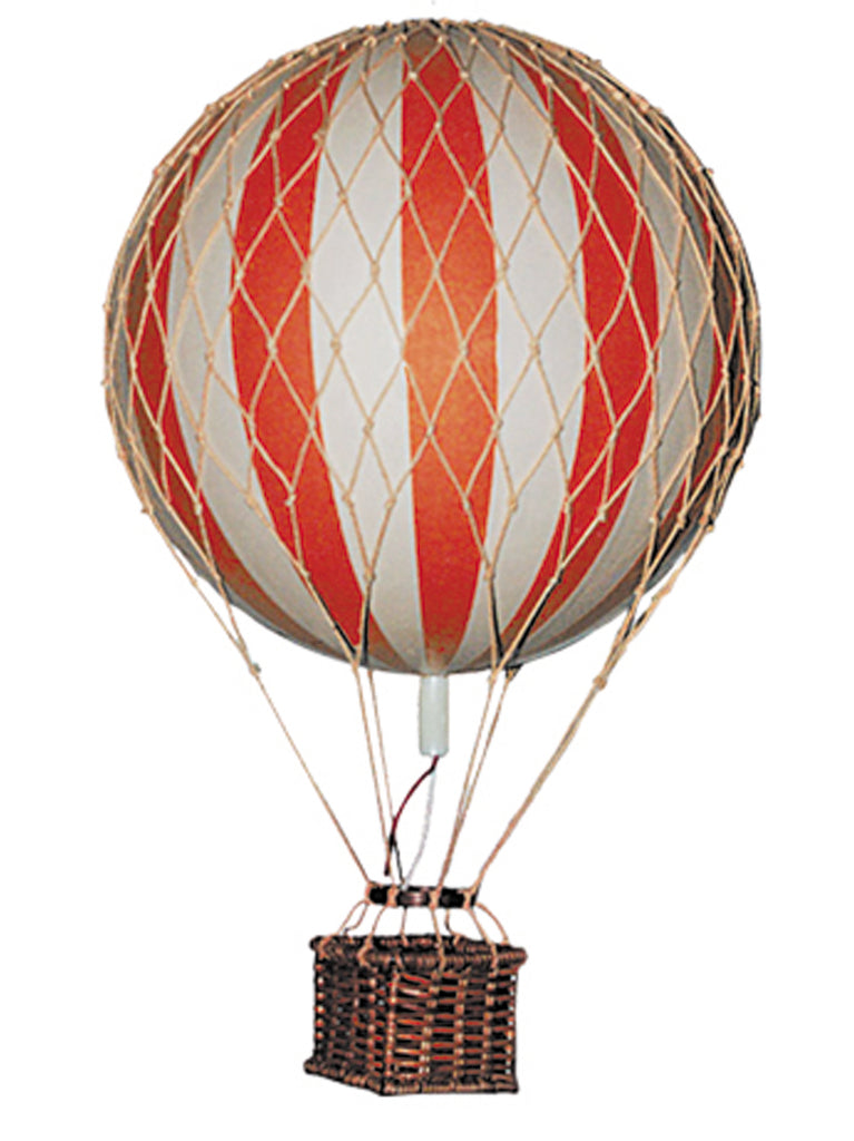 Red & White Authentic Models Floating The Skies Hot Air Balloon Gift - Small