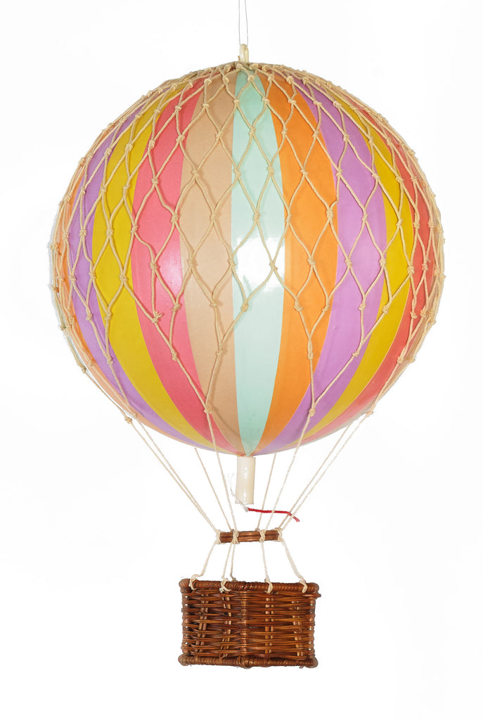 Pastel Rainbow Authentic Models Travels Light Hot Air Balloon - Medium Nursery Ideas