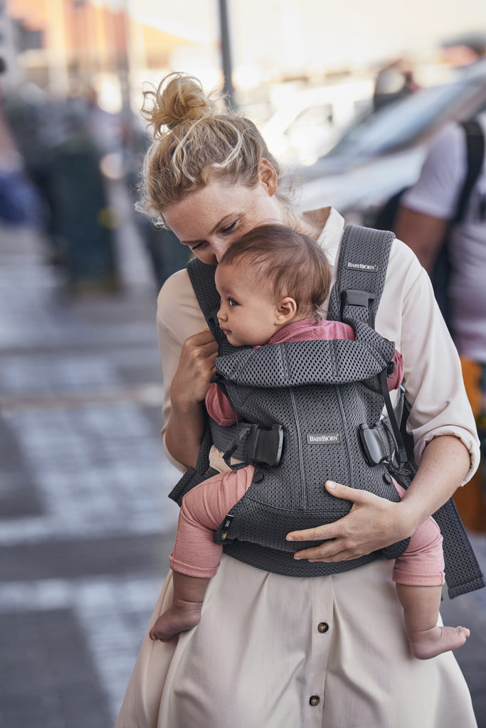 BabyBjorn Baby Carrier One Air - Anthracite 3D Mesh - The Baby Service - Lifestyle