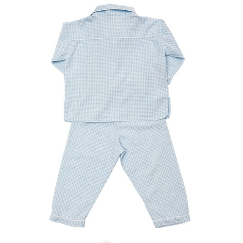 Sleepcozy Boys Gingham Pyjamas - Back - The Baby Service