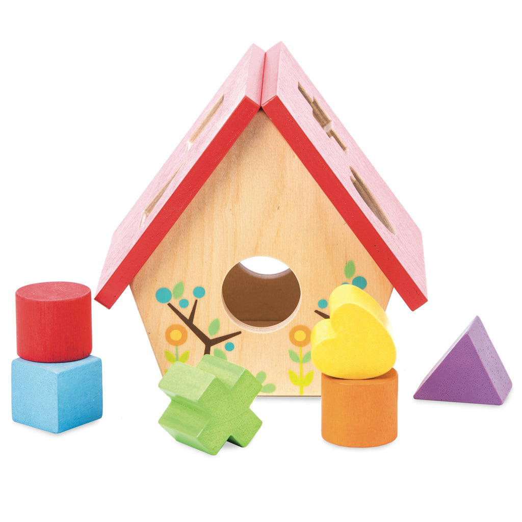 Wooden Le Toy Van My Little Bird House Shape Sorter