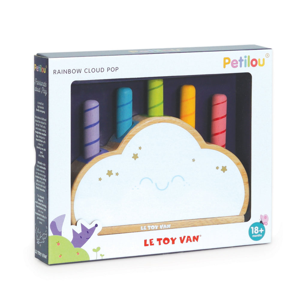 Sensory Le Toy Van Rainbow Cloud Pop Boxed