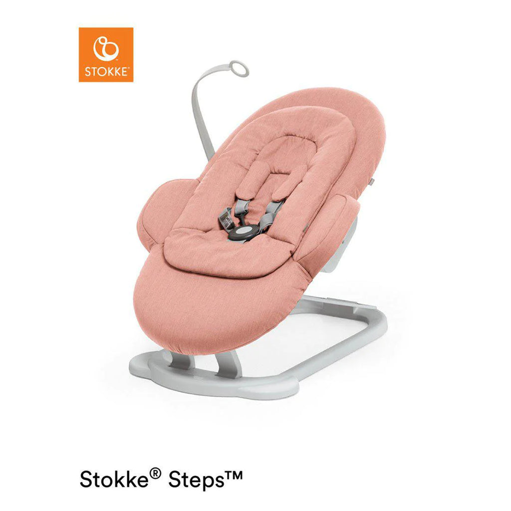 Stokke Steps Chair Bouncer - Soft Coral - The Baby Service