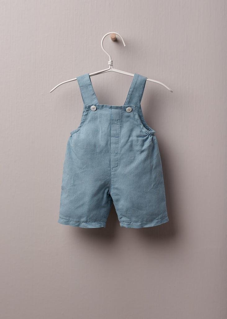 Wedoble - Earth Blue Cotton Classic Dungarees - The Baby Service