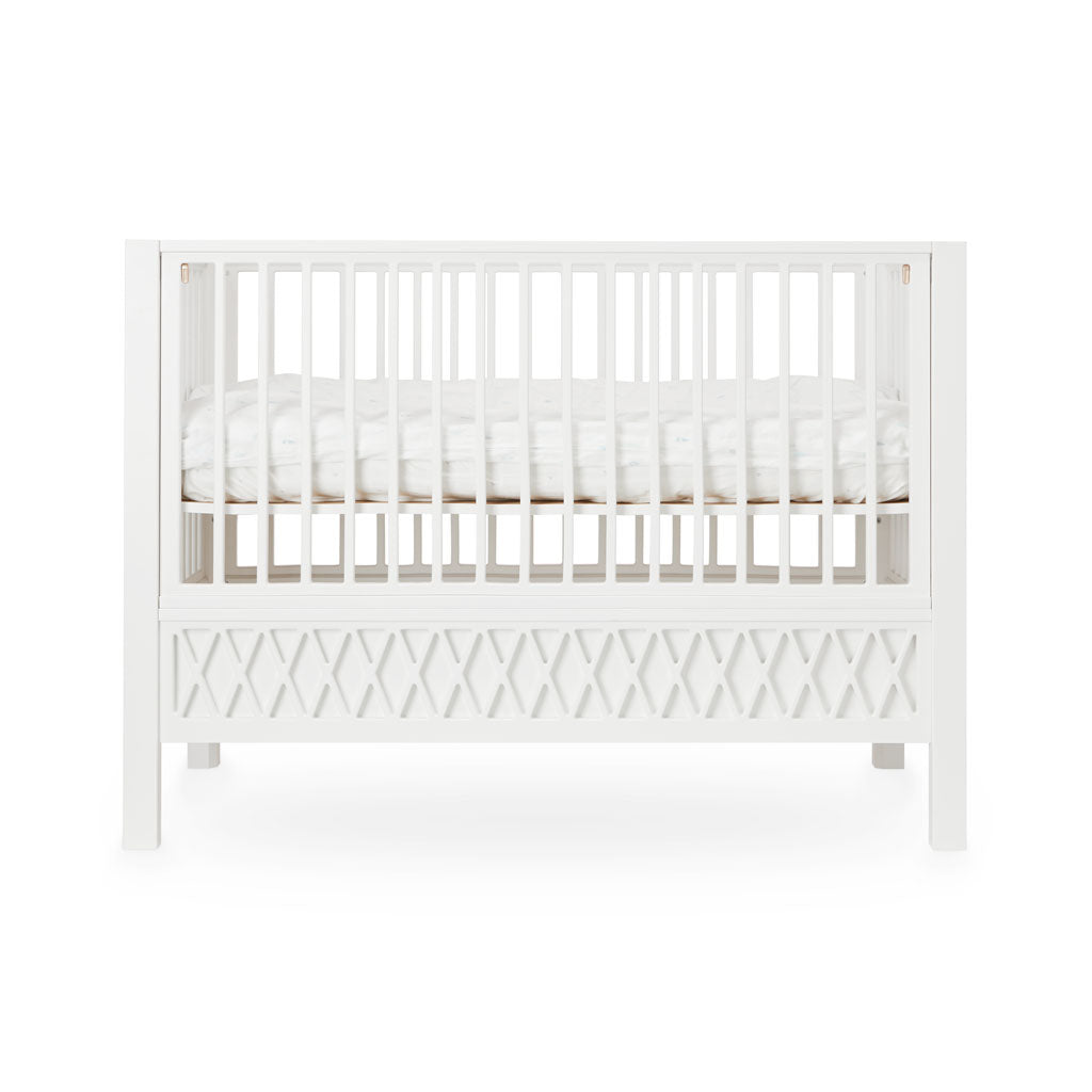 Cam Cam Copenhagen Harlequin Baby Bed White - The Baby Service