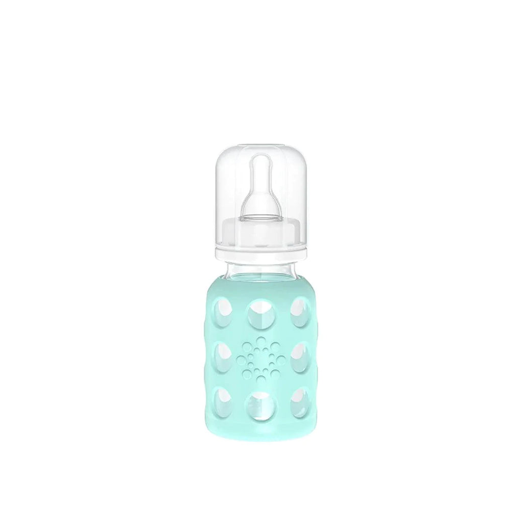 Lifefactory Glass Baby Bottle - Mint (120ml) - The Baby Service