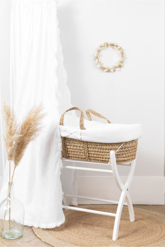 Tartine Et Chocolat - Moses Basket and Wooden Stand - Luxury Baby - The Baby Service