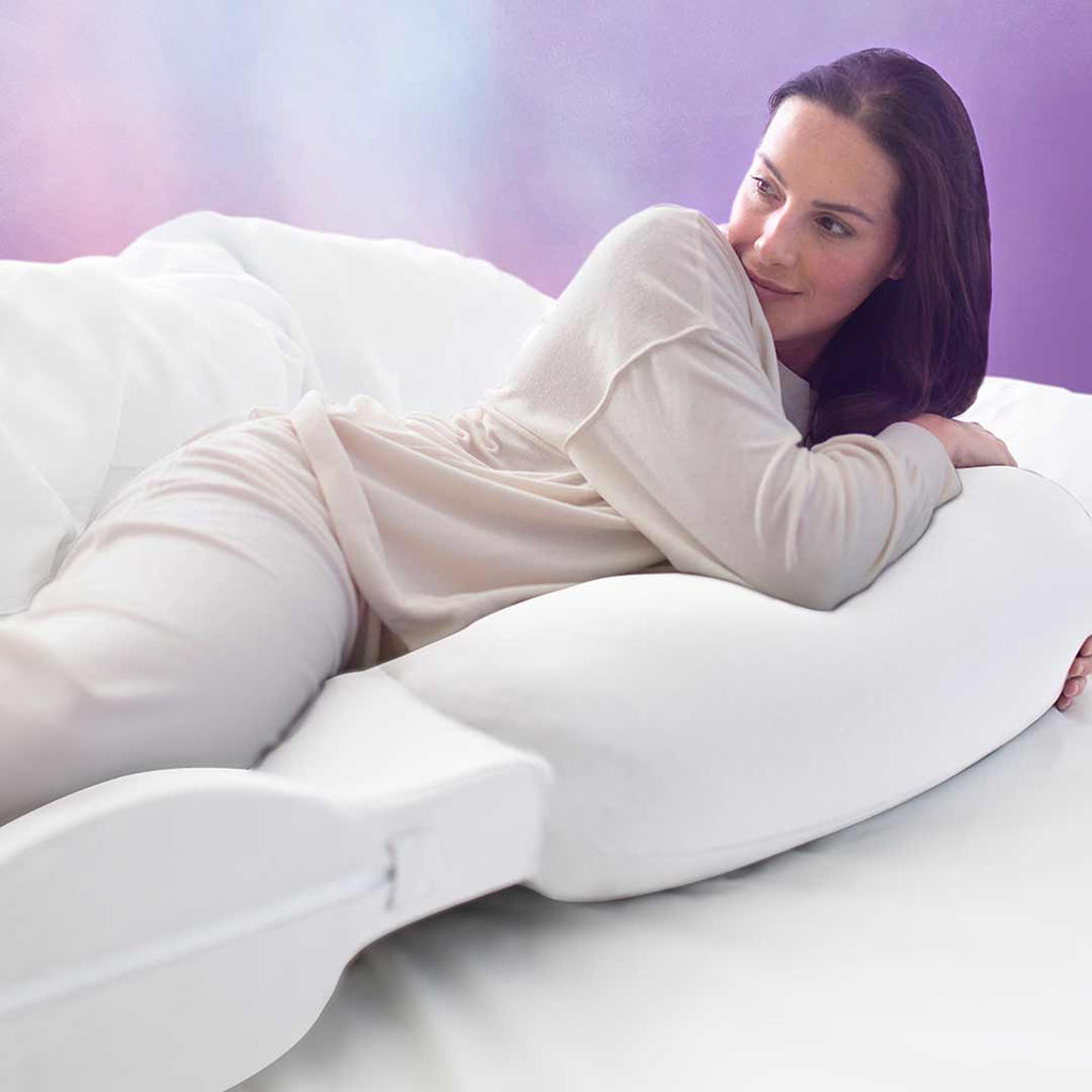 SnuzCurve Pregnancy Pillow - White - Baby Shower Gifts - The Baby Service