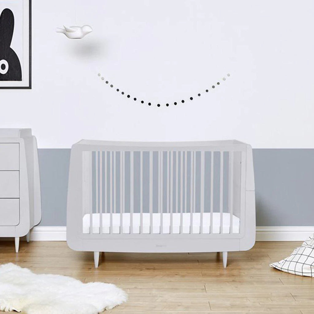 SnuzKot Skandi Cot Bed - Haze Grey - Crib - The Baby Service
