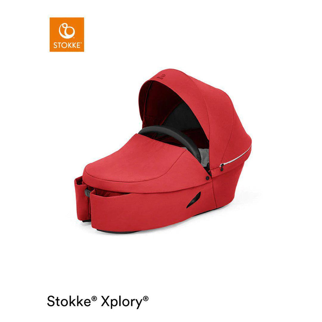 Stokke Xplory X Carrycot - Ruby Red - Pushchairs - The Baby Service
