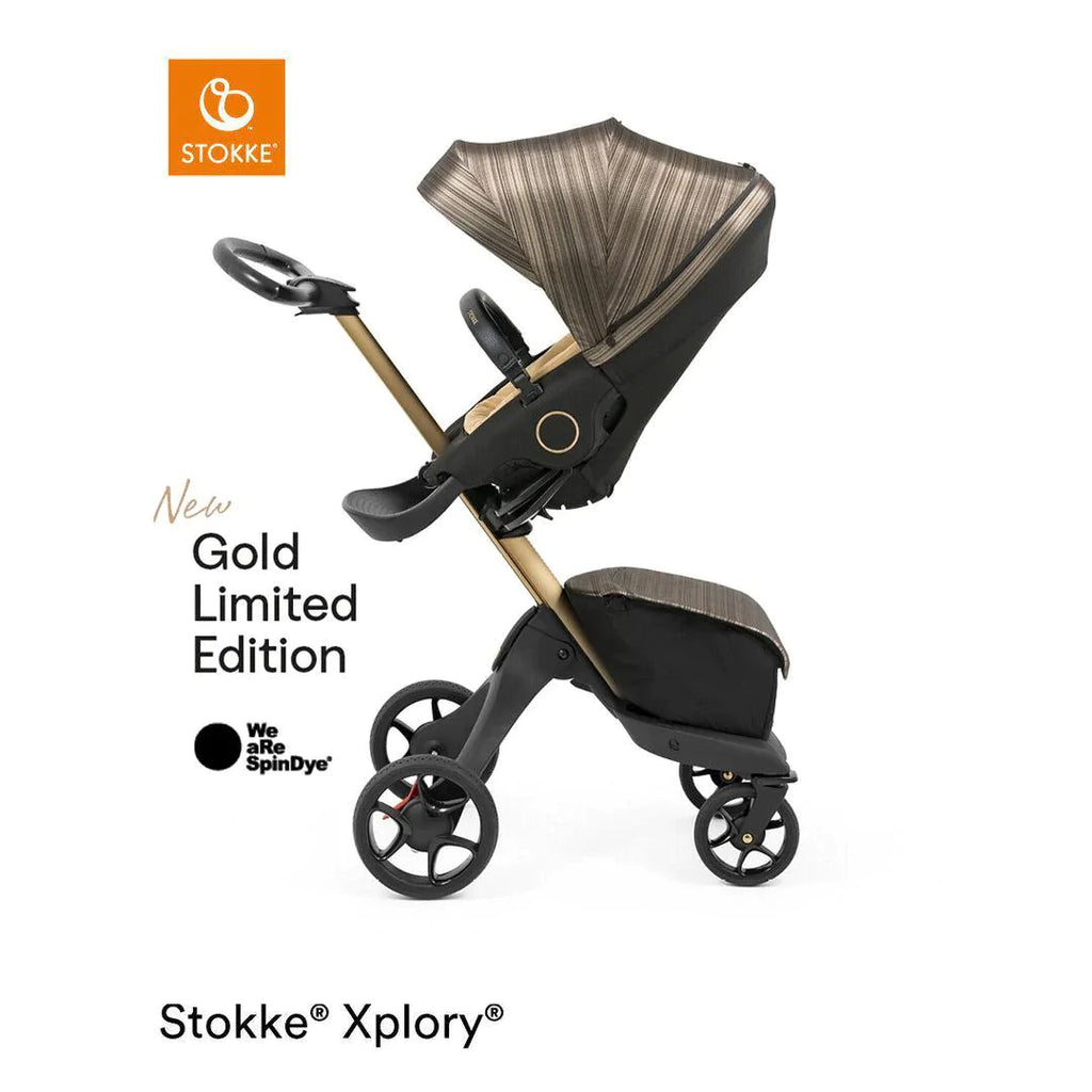 Stokke Xplory X Pushchair - Gold Edition - Strollers - The Baby Service