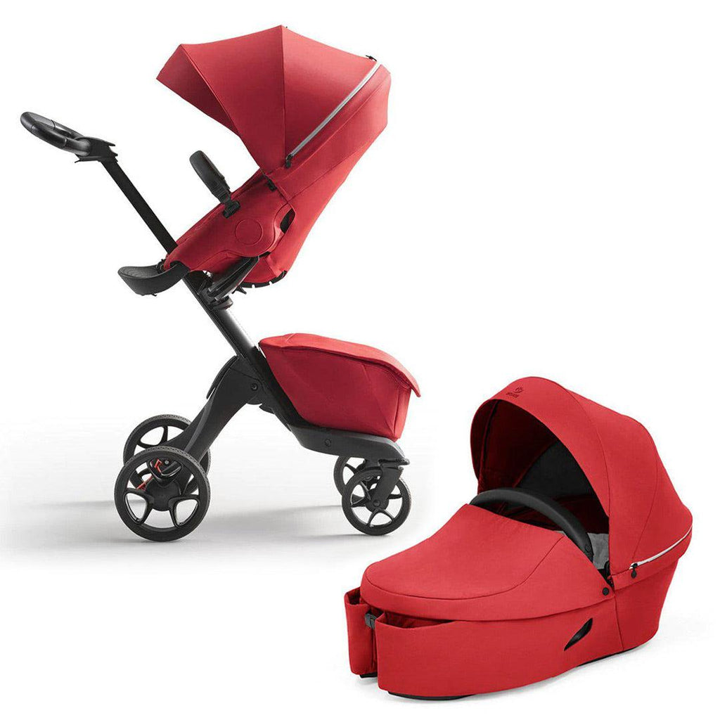 Stokke Xplory X Pushchair - Ruby Red - Stroller - The Baby Service with Bassinet