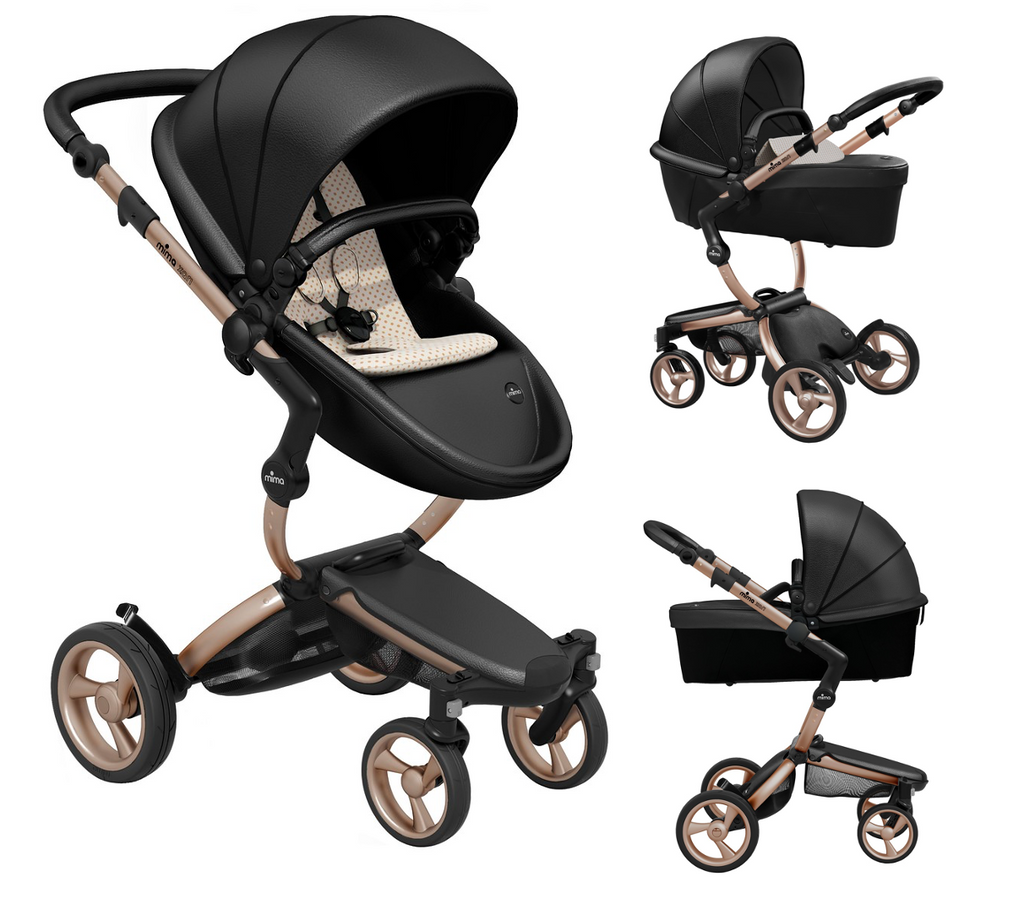 Mima Xari Complete - Rose Gold Pushchair Stroller - The Baby Service