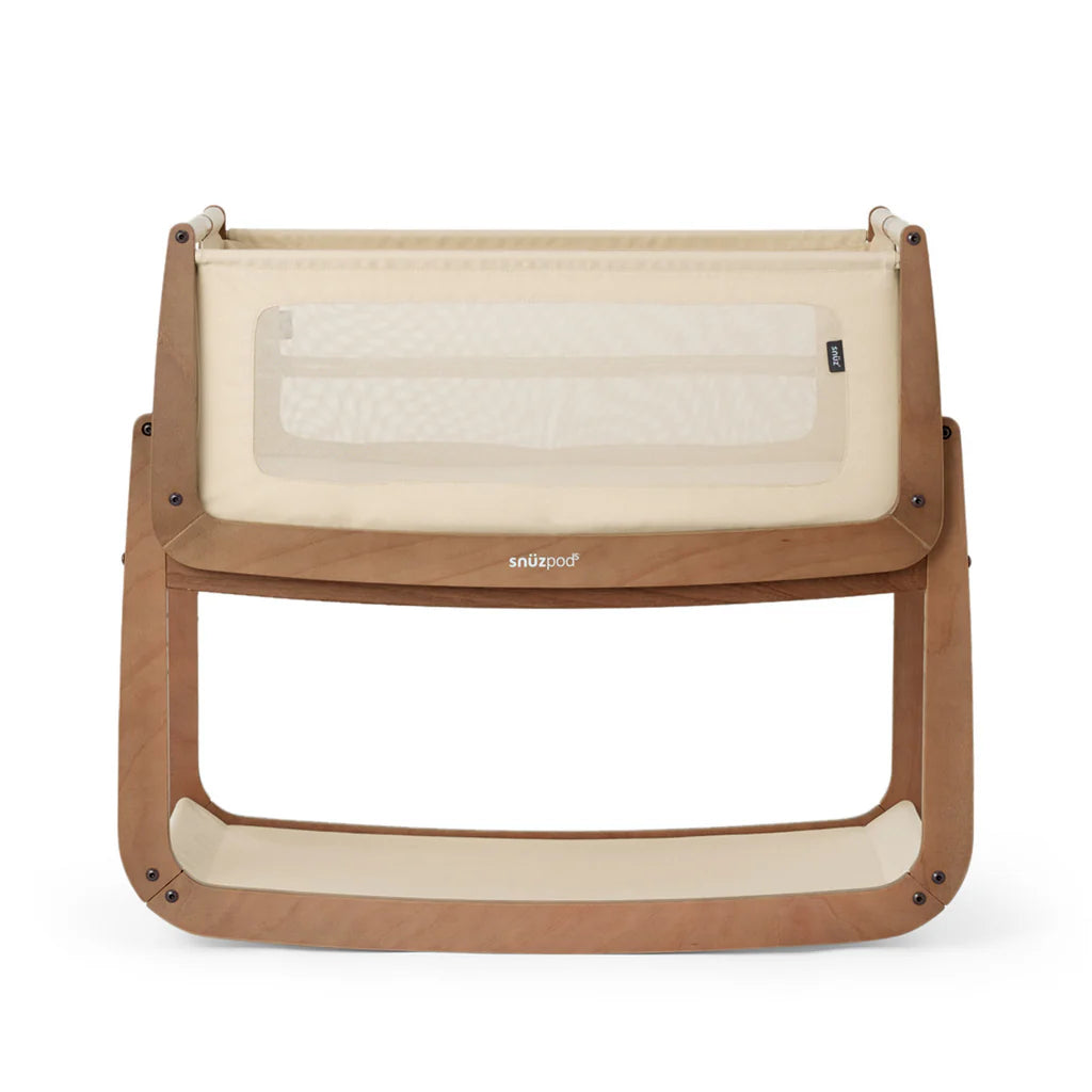 SnuzPod 5 Bedside Crib - Walnut - The Baby Service