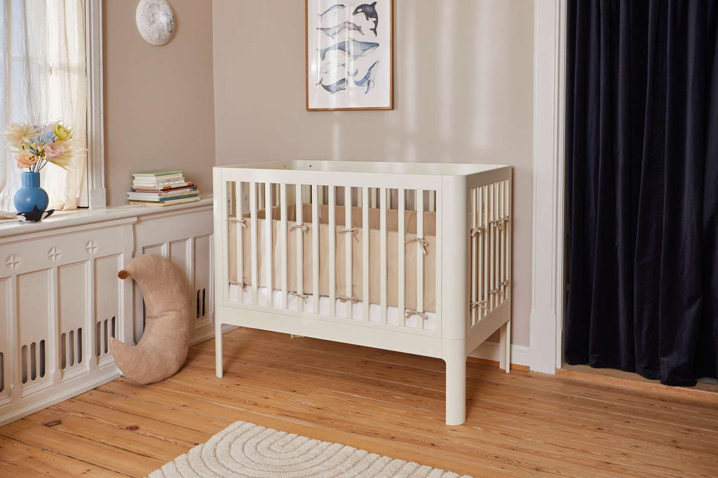 Flexa Nova Baby Cot Bed - Cream - Nursery - The Baby Service - Bumper