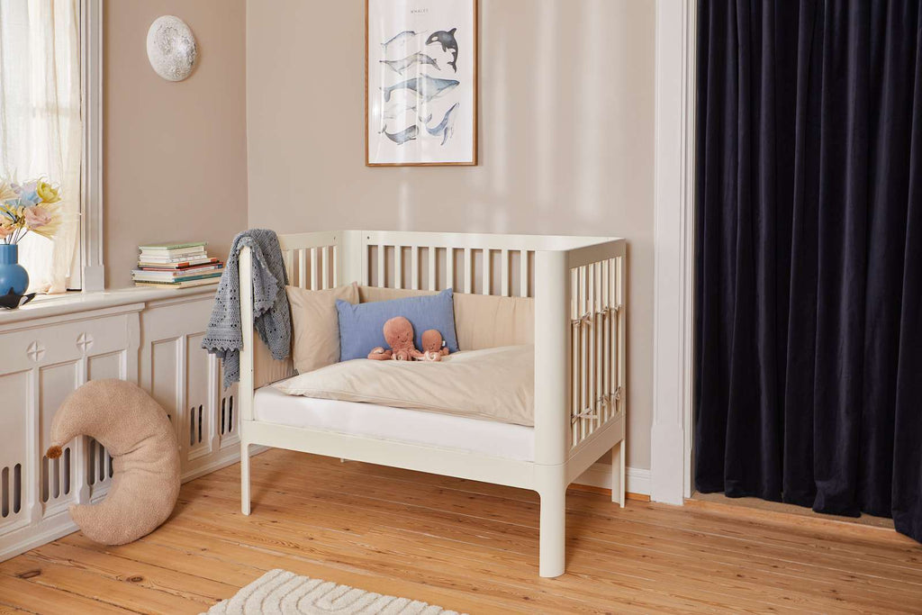 Flexa Nova Baby Cot Bed - Cream - Nursery - The Baby Service - Lifestyle