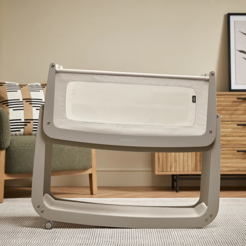 SnuzPod 5 Bedside Crib - Pebble - The Baby Service