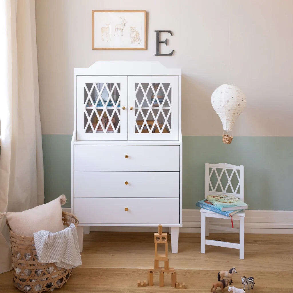 Cam Cam Copenhagen Harlequin French Cabinet White - Lifestyle - The Baby Service