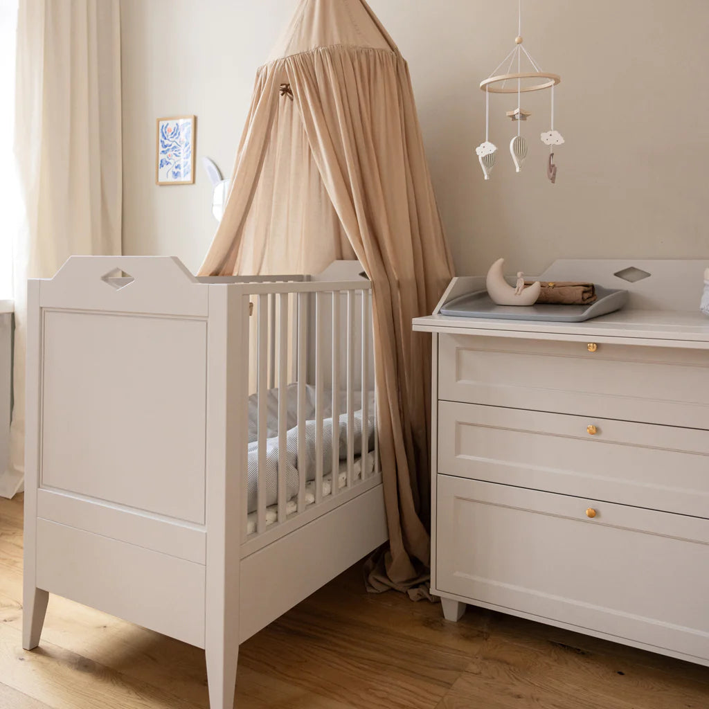 Cam Cam Copenhagen Luca Baby Cot Bed - White - Thebabyservice.com