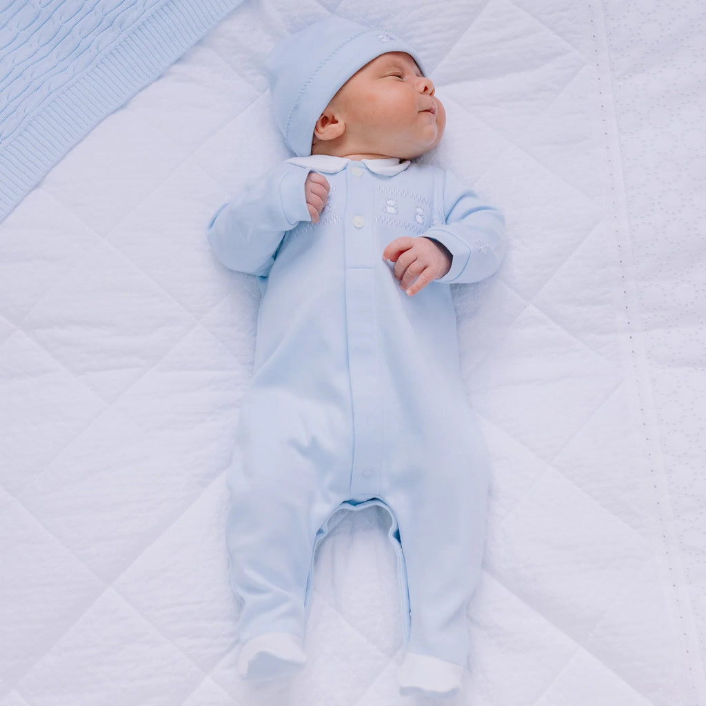 Emile et Rose - Fisher Baby Boys Babygrow and Hat - The Baby Service - Lifestyle