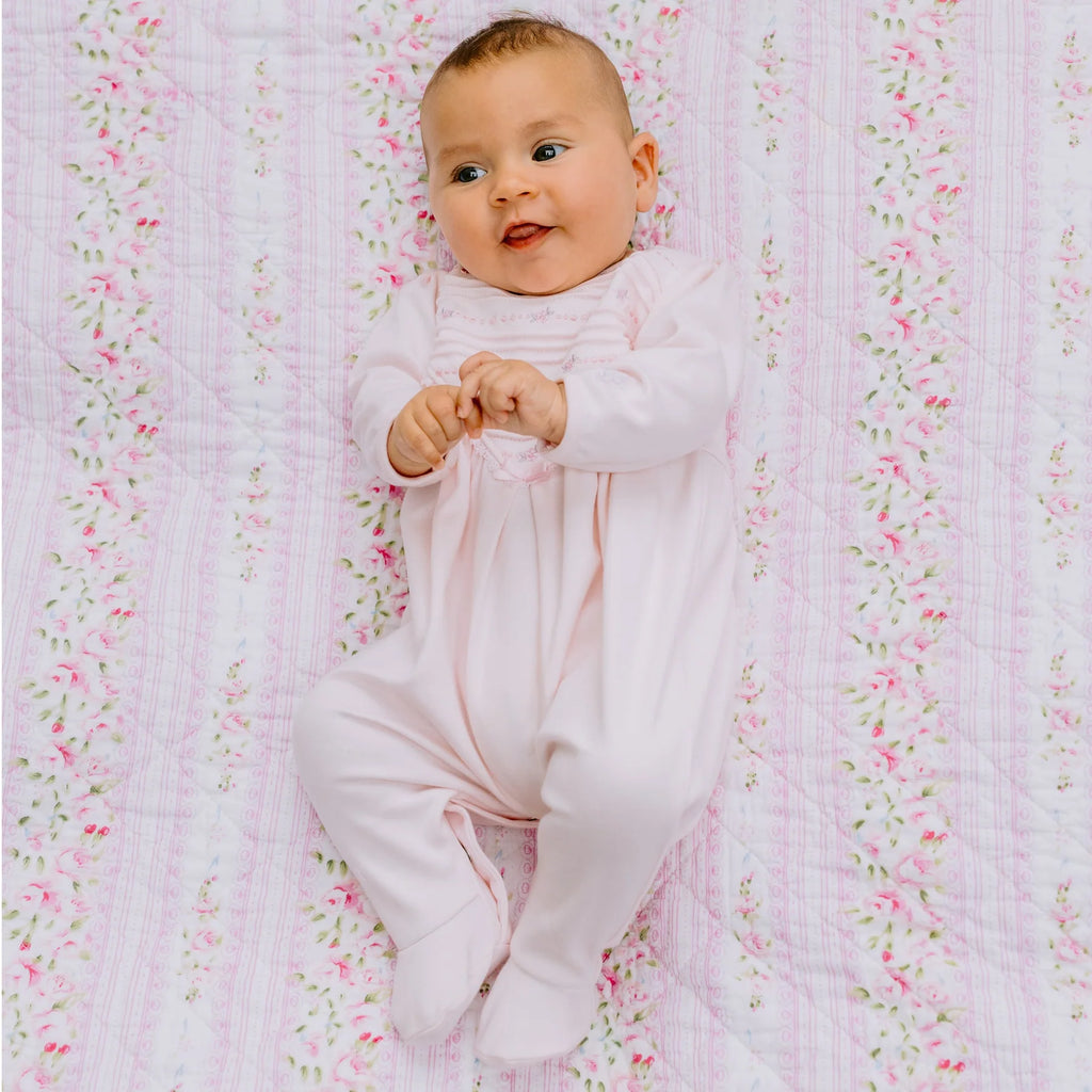 Emile et Rose - Felicia Pretty Pink Baby Girls Babygrow - The Baby Service