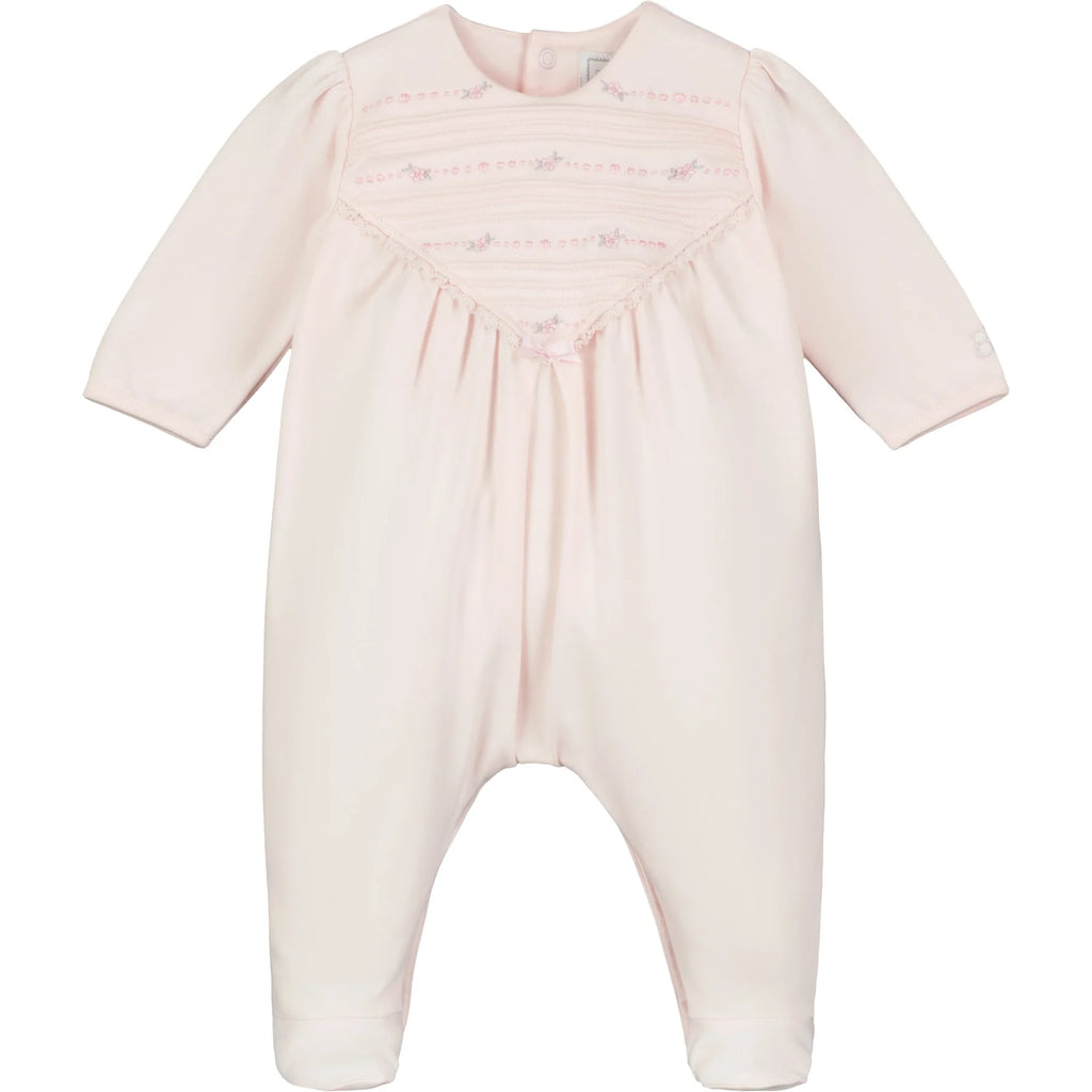 Emile et Rose - Felicia Pretty Pink Baby Girls Babygrow - The Baby Service