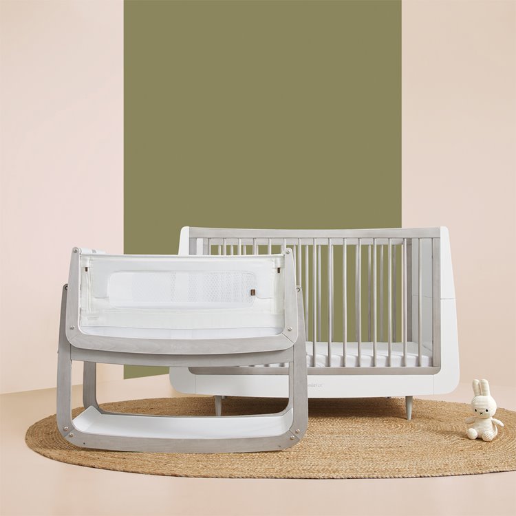 SnuzKot Skandi Cot Bed - Silver Birch - The Baby Service
