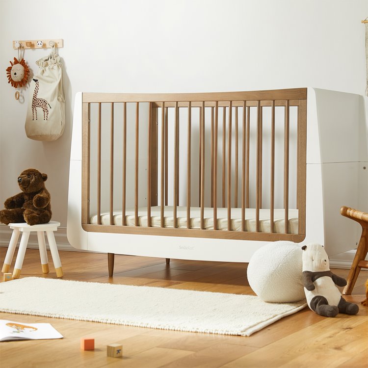 SnuzKot Skandi Cot Bed - Walnut - Furniture - The Baby Service