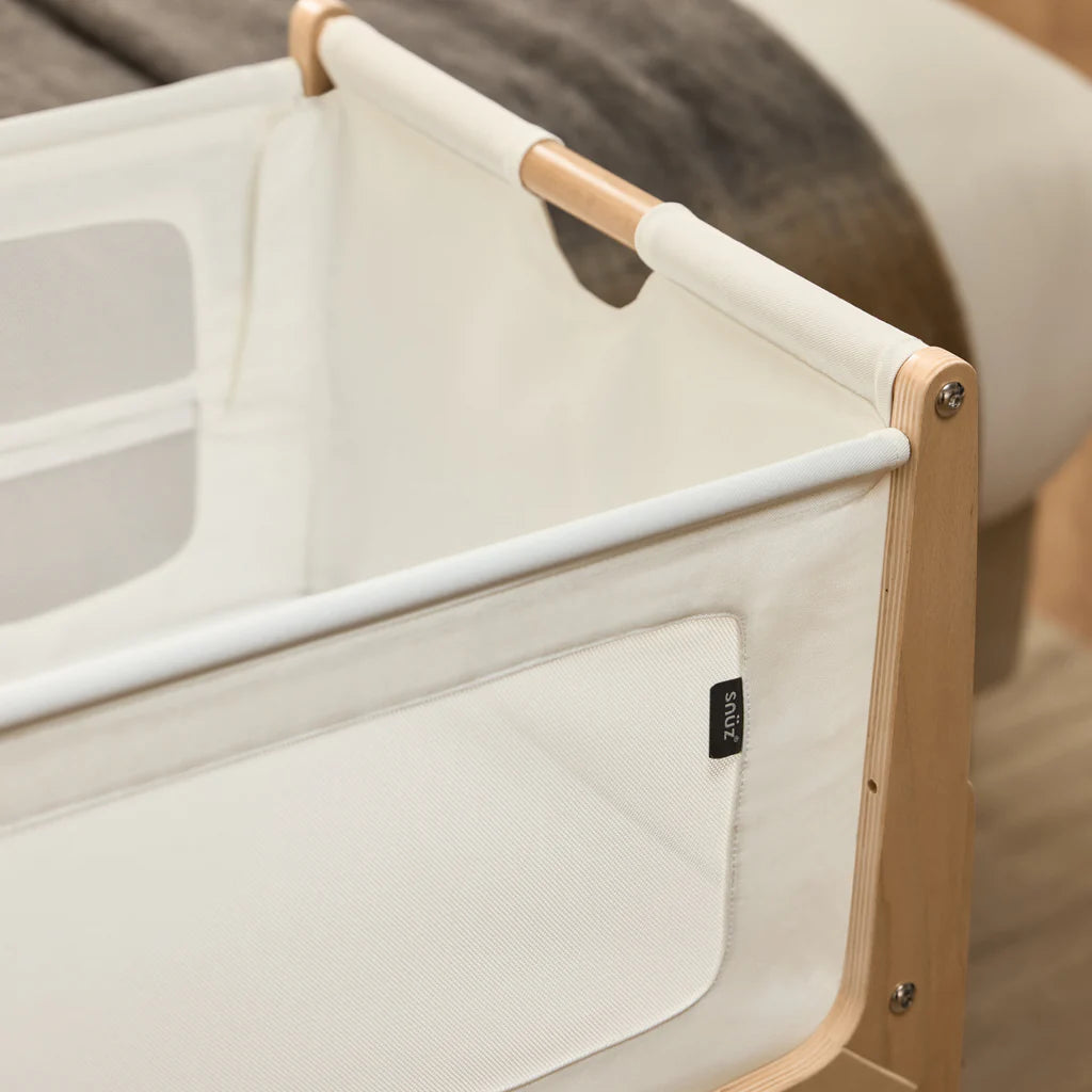 SnuzPod 5 Bedside Crib - Natural - Lifetyle - The Baby Service