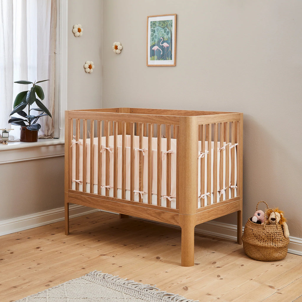 Flexa Nova Baby Cot Bed - Oak - Nursery - The Baby Service - Lifestyle