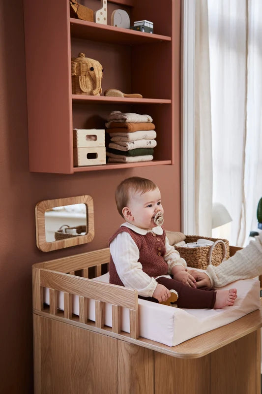 Flexa Nova Changing Table - Oak - Nursery - The Baby Service - Lifestyle