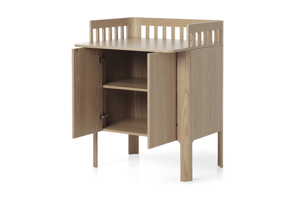 Flexa Nova Changing Table - Oak - Nursery - The Baby Service - Open