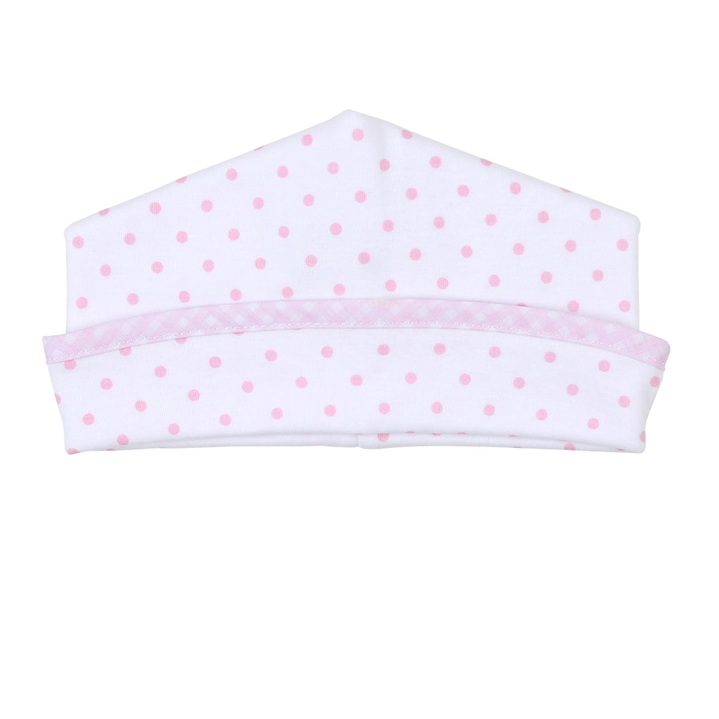 Magnolia Baby - Essentials Pink Gingham Dots Hat - The Baby Service